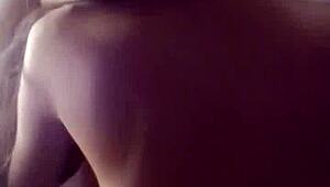 Step daddy sensually gropes petite step daughter's curves in full vid