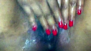 in this hidden fantasy pt 2 she drills her ebony pussy deep