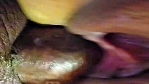 close-up creampie deep in latina girlfriend's huge ass before work!!