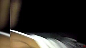 hubby leaves, horny latina neighbor invites for porn then rides reverse cowgirl