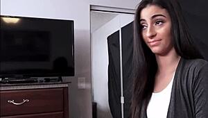 latina teen stepdaughter jasmine vega rewards stepdaddy with family pov sex after good grades