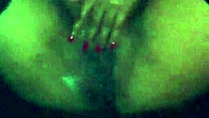 in this hidden fantasy pt 2 she drills her ebony pussy deep