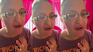 Immerse Yourself in ASMR Bubblegum Bursts Through Headphones with Glasses On