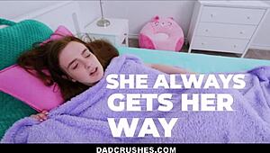 SKINNY REDHEAD TEEN MARINA VAYLOR SKIPS CLASS FOR STEPDAD JAY ROCK'S MONSTER COCK POUNDING HER NARROW ASS POV!