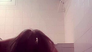 French slave whore sucks cock deep for cumshot facial