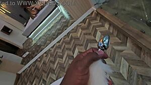 he slips foxtail in my ass before delicious pounding session