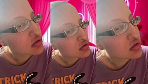 Immerse Yourself in ASMR Bubblegum Bursts Through Headphones with Glasses On