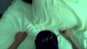 watch me fuck my hooded wife in leather muzzle leggings