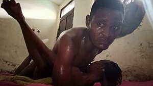 petite ass hints at african filling tease