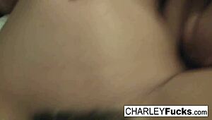 Charley Naughty Threesome Big Tits Ass Cumshot Brunette Pornstar Group Fuck