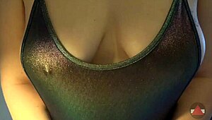 I crave spraying hot cum on my swimsuit big ass and belly fetish