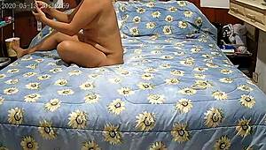 Hidden cam catches her headache excuse hiding real cuckold ass play