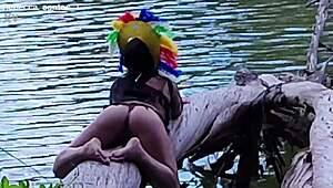 forest ranger couldn't resist slamming indian cutie's ass in sheer red