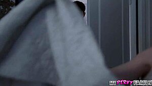 ever wonder what happens when peeping tom stepbro finally pounds cecelia taylor's skinny shaved pussy cowgirl creampie rough? stepsis submits hard.