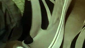 friend totally trashes my sneakers ugh what a mess...