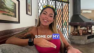 damn this busty brazilian milf owns that deep throat action