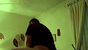 homemade ebony chick takes it bent over doggystyle from behind