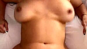 Horny miss raquel teases juicy curvy body deepthroat rough in bed