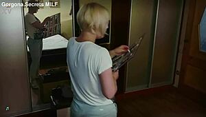 StepMommy's Big Ass Gets Double Protein Loads From Cheeky StepSon!!