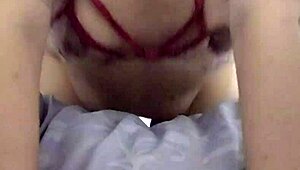 hot asian petite tattooed babe bound in handcuffs takes rough interracial pounding
