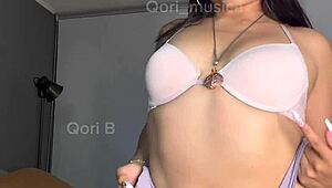 peruvian latina dances her qori puchaina seductively on camera