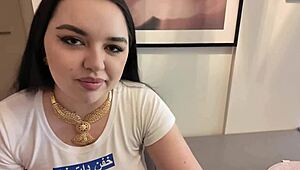 thick turkish stepsis gets bent over and drilled hard post-lunch by stepbro