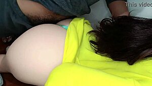 stepdaughter's tight ass takes first painful anal creampie