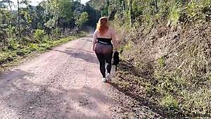 Stepmom's Sheer Dress Teases Big Tits And Bare Pussy
