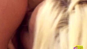 naughty pool game turns into hot blonde lesbian fingering and licking!
