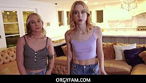 hey stepsis chloe cherry gwen vicious you two get fucked hard in this horny orgy right?