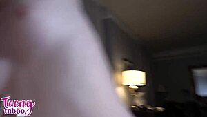 stepdaughter michelle's big pussy lips spread wide for bareback creampie missionary load