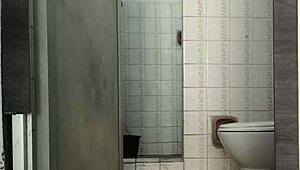 spying my curvy latina body touching in bathroom?