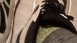 friend totally trashes my sneakers ugh what a mess...