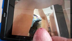 Rustyas1 Masturbates Her Pretty Neighbor's Small Cock to Orgasm in Homemade Midnight Session