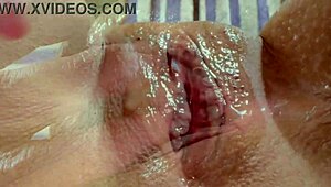 amateur wife's shaved pink pussy up close 268 days post virginity loss 😘💦
