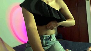 stepsis sneaks in my room craving my big cock 😈🍆 she rides me cowgirl creampie 💦