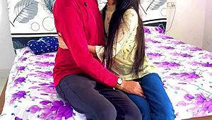Desi Girl's First Hotel Pussy Stretch by Huge Cock