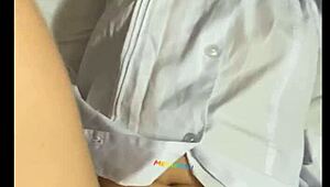 Watch 18-year-old big-ass college girl film her first homemade video with physics teacher!