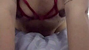 hot asian petite tattooed babe bound in handcuffs takes rough interracial pounding