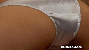 Two Sensual Lesbian Slaves Moan from Fingering and Massage Domination