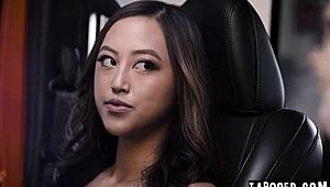 imagine nikole nash alexia anders asian duo deepthroating michael swayze's monster cock in steamy interracial threesome girl-on-girl lick taboo!