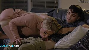 Lonely milf Rachael Cavalli rides son-in-law thick cock doggystyle