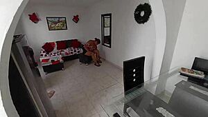 Colombian hooker bent over homemade doggystyle pounding