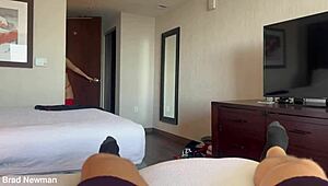 Erotic POV Madison Wilde sucks Brad Newman big cock deepthroat tight college pussy