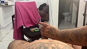 Firegreen2 Jerks Her Man's Huge Fat Cock on Private Cam!