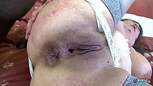 chubby brunette milf craves bbc so bad she rides it wildly in interracial anal frenzy