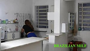 Stepdad Barebacks Busty Stepdaughter Kitchen Raw
