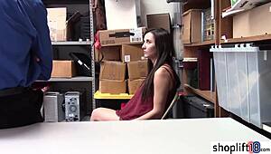 Big Tits Blonde Teen Busted by Dirty Cop Gives Monster Cock Blowjob at Work