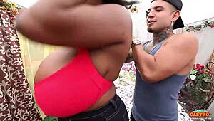 angelina castro and maserati slurp huge cocks draining every drop