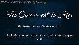 French Femdom Dirty Talk JOI Owns Your Cock Completely